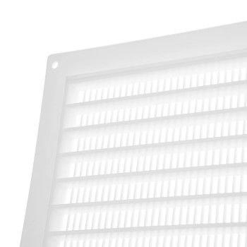 5 X 12 Inch White Plastic Ventilation Grille With Insect Mesh Hvac Indoor Vent Cover Does Not Include Screws