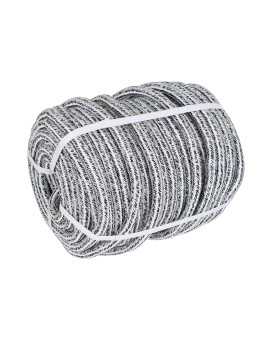 Elfinrm Arborist Tree Rope 58Inch By 200Ft 24 Strand Bull Rope Up To 16000Lbs Tensile Strength Black And White