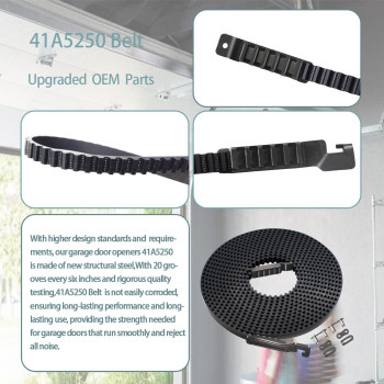 Upgrade 41A5250 Belt 237 Drive Belt For 7Ft Height Garage Door 41A5250 Garage Door Openers Belt 041A5250 Belt Compatible With