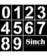 8 Inch Large Number Stencils Kit 09 Address Number Stencil Set Reusable Plastic Number Painting Templates Stencils For Address