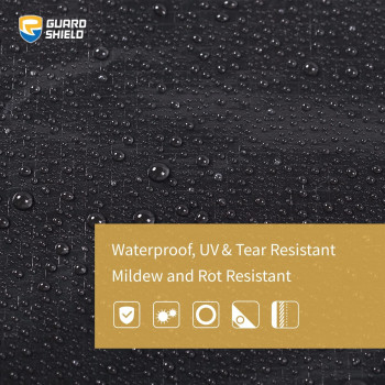 Guard Shield Black Tarp Waterproof 16X20 Feet Medium Duty All Purpose Poly Tarps Cover 7Mil