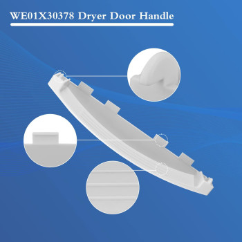 Pandeels We01X30378 Dryer Door Handle Replacement For Ge Gud27Essmww Gud27Essm1Ww Replaces We01X25878 We1M1068 4958906 Ap69