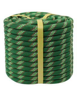 Crayza Double Braided Arborist Rope 12 In X 100 Ft Climbing Rope High Strength Polyester Rope For Tree Climbing Pulling Swing