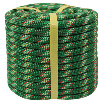 Crayza Double Braided Arborist Rope 12 In X 100 Ft Climbing Rope High Strength Polyester Rope For Tree Climbing Pulling Swing