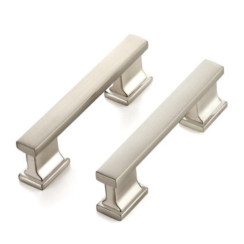 25 Pack Brushed Nickel Cabinet Pulls 4 Inch Kitchen Handles For Cabinets With 3 Inch Hole Center Solid Kitchen Cabinet Handles S