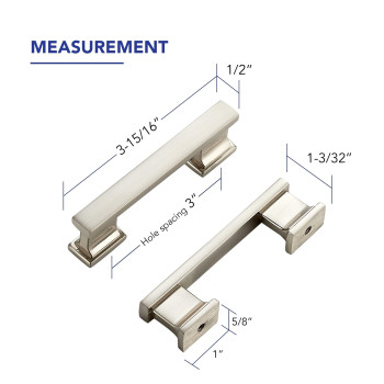 25 Pack Brushed Nickel Cabinet Pulls 4 Inch Kitchen Handles For Cabinets With 3 Inch Hole Center Solid Kitchen Cabinet Handles S