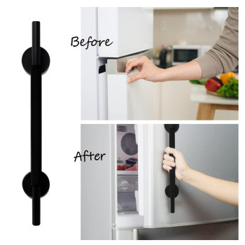 Spidfee Magnetic Refrigerator Door Handle With Cover Fridge Pull Handle Replacement Keep Appliance Clean From Fingerprints Liqu