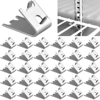 920158 Freezer Shelf Clip Stainless Steel Shelf Clip For Refrigerator Freezer Cooler Shelf Support Replacement Shelf Square Buck