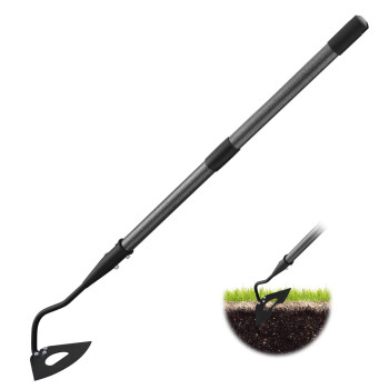 Hardened Hollow Hoe With Long Handle 85 Inch Heavy Duty Garden Hoes For Weeding Loosening Soil Digging Planting Ridging Hand