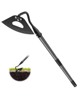 Hardened Hollow Hoe With Long Handle Heavy Duty Garden Hoes For Weeding Loosening Soil Digging Planting Ridging Handy Hoe Garde