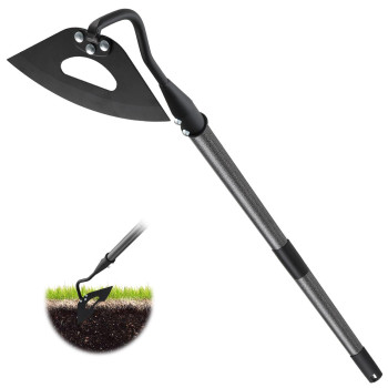 Hardened Hollow Hoe With Long Handle Heavy Duty Garden Hoes For Weeding Loosening Soil Digging Planting Ridging Handy Hoe Garde