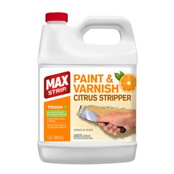 Max Strip Paint Varnish Citrus Stripper 1 Quart Strips Multiple Layers Removes Latex And Oil Based Paints No Methylene