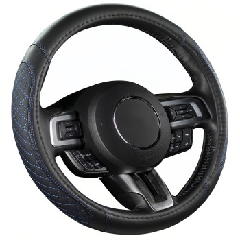 West Llama Car Steering Wheel Cover For Ford Escape Explorer Fusion Focus Bronco Transit Edgediamond Quilted Blackblue Stan