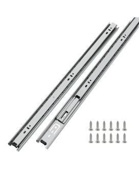 Lontan 10 Pair 20 Inch Drawer Slides Side Mount Drawer Slides3Section Silver Full Extension Ball Bearing Metal Cabinet Drawer