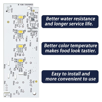 Wisiny W10515058 Refrigerator Led Light And W10515057 Led Light 2 Pcs Compatible For Kenmore Maytag Whirlpool Refrigerator Led L