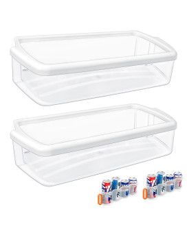 2 Pack Upgraded Wpw10321304 Refrigerator Door Shelf Bin Compatible With Whirlpool Fridge Door Shelf Replacement W10321304 Whir