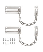 Home Master Hardware Door Chain Lock Heavy Duty Extra Chain Locks For Inside Door Chain Door Guard For Home Security Satin Br