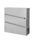 Xhlokk Wall Mount Mailboxes For Outside Key Lock Wall Mount Mailboxes Stainless Steel Rust Resistant Large Capacity House Mail