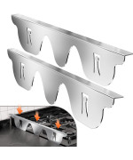 Zxmoto Stove Gap Covers 2Pcs Stainless Steel Stove Side Gap Guards 235 Inch Kitchen Oven Gap Cover Gap Filler Between Stove