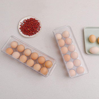 Sooyee 2 Pack Egg Holder For Refrigerator Plastic Egg Storage Container For Refrigerator Fridge Egg Organizer Clear Refrigera