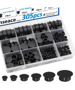 Smseace 305Pcs Plastic Plugs 9Sizes Plastic Hole Plug For Round Holes 1Inch 78Inch 34Inch 58Inch 12Inch 38Inch 516Inch 1