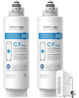 Waterdrop Wdg3Cf Filter Replacement For Wdg3W Wdg3P600 And Wdg3P800W Reverse Osmosis System 6Month Lifetime 2Pack