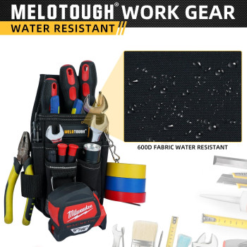 Melotough Pocket Tool Pouch Tool Belt Pouches With Belt Clip Utility Mini Tool Organizer Pouch For Electrician Carpenter Constru