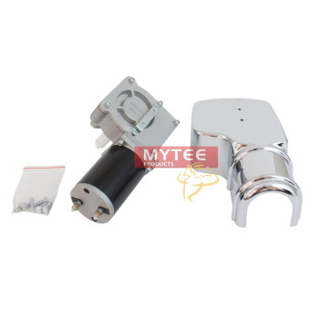 Mytee Products 2 Pack 900W 601 Tarp Motor For Dump Truck Tarp Systems With Chrome Cover 12Vdc 50 Amps 60 Rpm 1 Year Warr