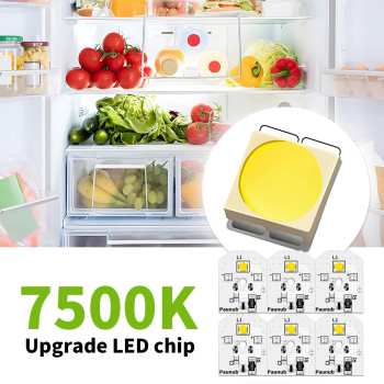 New Upgraded Wr55X11132 Ge Refrigerator Light Replacement Led Compatible Wr55X25754 Wr55X26486 Wr55X30602 Eap12172918 4590213 Ap