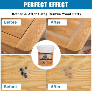 Deuvuo Wood Putty Highperformance Natual Wood Filler Putty Quickly Fix Wood Cracks And Blemishes With Wood Hole Filler Pai