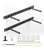 2Pcs Floating Shelf Hardware Heavy Duty Hidden Shelf Brackets Support Wall Mounting Invisible Floating Shelves Bracket With Jig