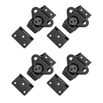 Qwork Heavy Duty Stainless Steel Latch For Flight Cases And Equipment Boxes 4 Pack 314 X 21316 High Working Loads Exc