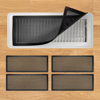 Floor Register Vent Cover 4X14 Magnetic Air Vent Screen Mesh Covers For Home Floorwallceiling Registers Air Vent Filters