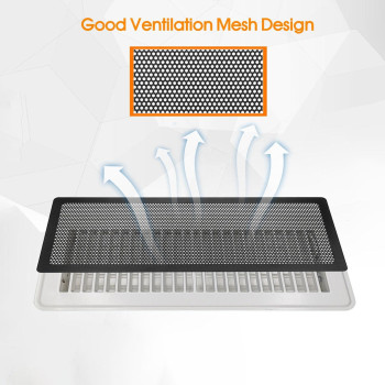 Floor Register Vent Cover 4X14 Magnetic Air Vent Screen Mesh Covers For Home Floorwallceiling Registers Air Vent Filters