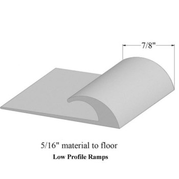 American Floor Mats Rubber Flooring Beveled Edge Ramps Reducer Strip 6 Linear Ft Low Profile