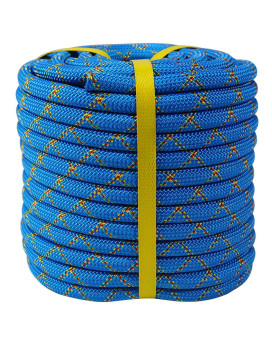 Double Braided Arborist Rope 12 Inch X 100 Feet Polyester Rope High Strength Climbing Rope For Adults Kids Tree Work Halya