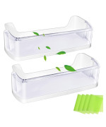 2 Pack Upgraded Da9708348A Refrigerator Door Shelf Bin Replacement For Samsung Refrigerator Parts Rs265Tdrs Rs25H5111Bc Rs25H