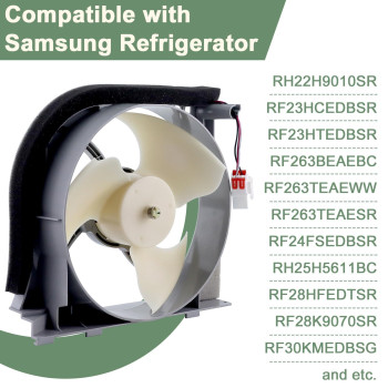 Da9715765A Da3100340A Refrigerator Condenser Fan Motor Assembly By Pandeels Compatible With Samsung Da9712842A Da9712842D