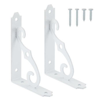 Home Master Hardware Decorative Shelf Brackets 5X312 In Wall Mounted Floating Shelf Bracket L Heavy Duty Support Corner Brace