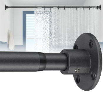 Heavy Duty Shower Rod Industrial Shower Curtain Rod Wall Mounted For Bathroom Room Divider Outdoor Patio 28 To 62Adjustabl