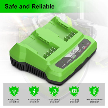 Energup Rapid Charger For Greenworks 24V Battery For G24 Greenworks 24V Lithium Battery Compatible With Greenworks 24V Batteri