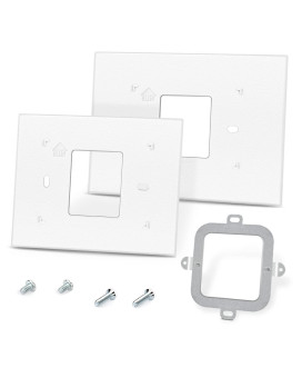 Thermostat Wall Plate For Honeywell Thp2400A1027W Wall Thermostat White Covers Assembly Suitable For Rth9585Wf Rth8560D Th932