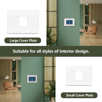 Thermostat Wall Plate For Honeywell Thp2400A1027W Wall Thermostat White Covers Assembly Suitable For Rth9585Wf Rth8560D Th932