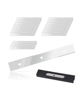 Ehdis 6 Inch Razor Blades Paint Scraper Replacement Stainless Steel Blades For Window Scrapers Double Edged Razor Blades Pack