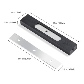 Ehdis 6 Inch Razor Blades Paint Scraper Replacement Stainless Steel Blades For Window Scrapers Double Edged Razor Blades Pack