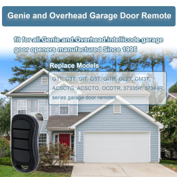 Upgraded G3Tr G3Tbx G3Ta O3Ta Universal Garage Door 3Button Remote Fit For Genie And Overhead Intellicode Garage Door Open