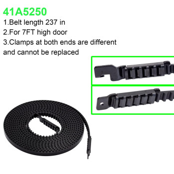 41A5250 Garage Door Drive Belt Assembly For 7 Liftmaster Sears Chamberlain Garage Door Opener Hd600 Wd952Kd Wd952Kld Wd822