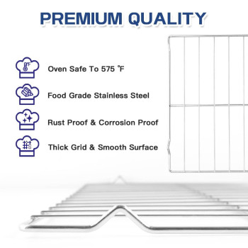 Upgraded 2Pcs Range Oven Rack W10256908 For Whirlpooljennair Range Replaces W10138079 3195710 W10179196 24 X 1534 Inch