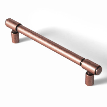 Gooki 6 Pack 504128Mm Cc Kitchen Cabinet Hardware Antique Copper Drawer Pulls Red Bronze Bar Handle For Dresser Cupboar