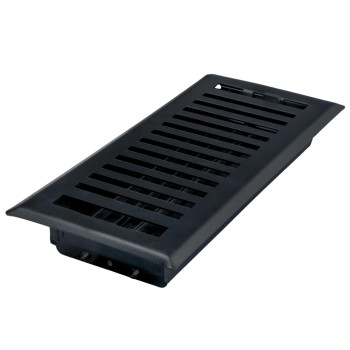 5 Pcs Sierra Grates Precision Flow 4 X 10 Steel Floor Register Contemporary Design Cast Iron Black Finish Premium Home